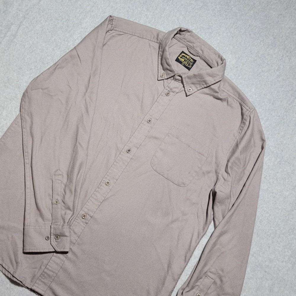 United By Blue Wool Blend Button Down Shirt Gray Size Large